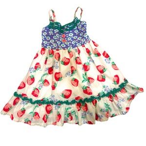 Darling Matilda Jane Strawberry and Floral 4T Dress